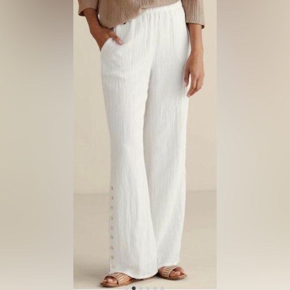 Soft Surroundings Nwt oceo wide leg gauze pants